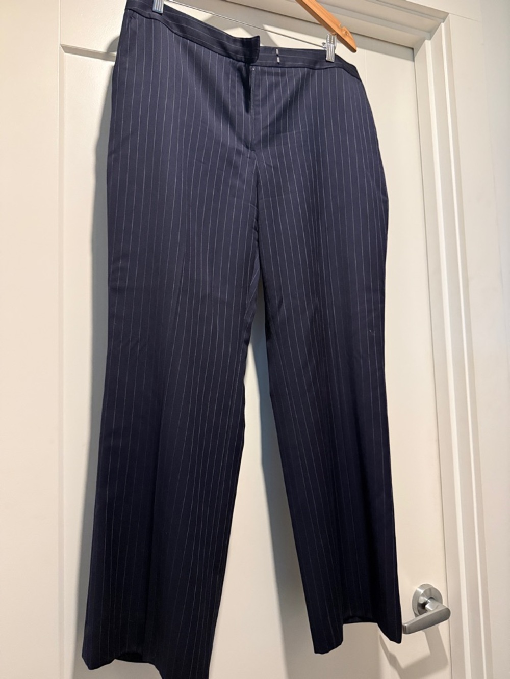 Brooks Brothers Navy Pinstripe Trousers